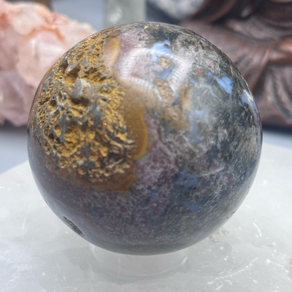 Ocean Jasper Sphere E36 - Picture 1 of 5